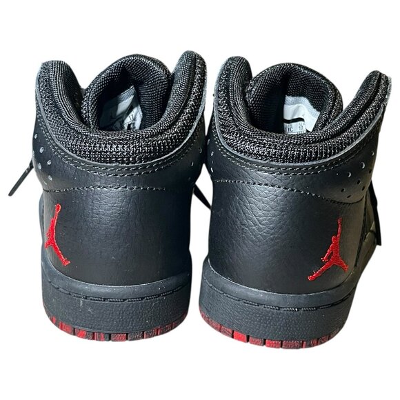 Nike Air Jordan 1 Flight 4 Kids 11C Black Red Basketball Shoes 828243-066 - Picture 5 of 14